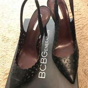 Black BCBG heels